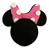 Bolinha Enfeite Antena De Carro Minnie Laço Rosa Fit City