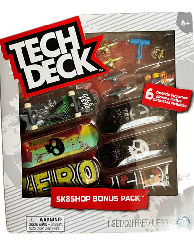 Tech Deck Patineta Skateboard Sk8shop - Zero