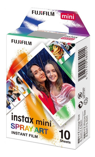 Rollo Pelicula Fujifilm Instax Mini Spray Art 10 Fotos Ent