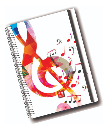 Cuaderno De Música - Pentagramado A5 Tapa Dura