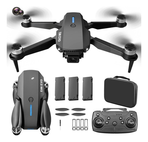 Drone Profissional Com Câmera Hd Motor Sem Escova 3 Baterias