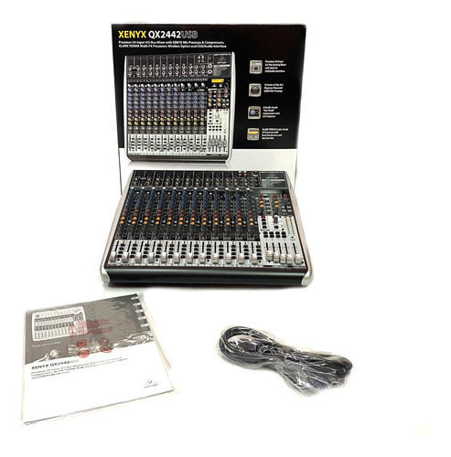 Mesa De Som Behringer Xenyx Qx2442usb Mixer 24 Canais - Nova