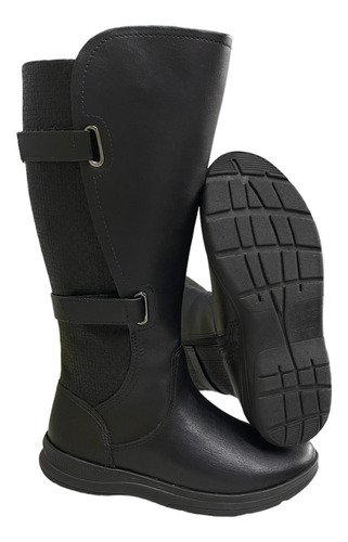 Bota Feminina Cano Longo 33 Ao 42 Comfortflex Ajuste 91334