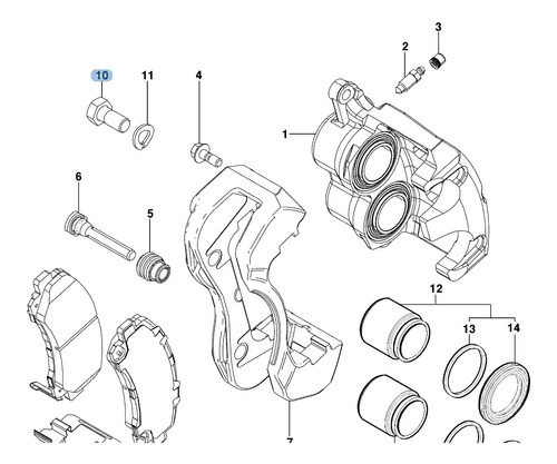 Tornillo Porta Caliper Chevrolet Tahoe Trailblazer Original  Foto 6
