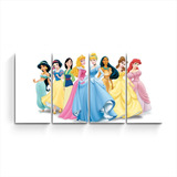 Cuadro Grande Poliptico Princesas Disney Infantil Decoracion