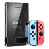 Capa Proteção Acrílico Cristal Joycon Para Nintendo Switch Cor Transparente