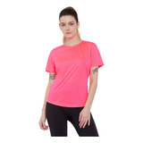 Polera Mujer Deportiva Detalles Rosado Corona