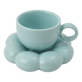 Set De Taza Y Platillo Para Café Con Forma De Flor, Bonito J