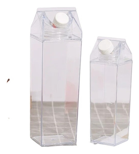 Botella De Agua De Cartón De Leche Transparente De Plástico