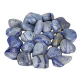 Cristal Pedra Rolada Quartzo Azul Natural Pacote Com 1kg