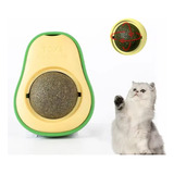 Juguete Interactivo Cat Ball 5 Catnip Avocado Con Adhesivo