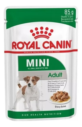 Caja Pouch Salsa Snack Perro Royal Canin Miniadulto X12uni