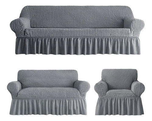 Protector Cubre Sala Elástico Impermeable Alta Calidad 3 Pzs | Envío gratis