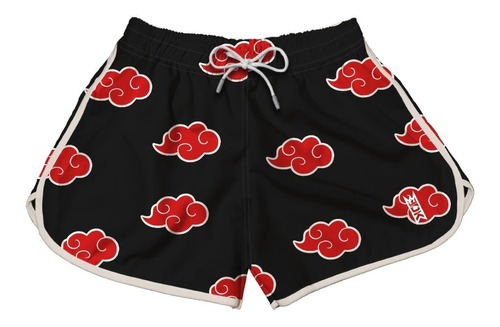 Short Bermuda Feminino Akatsuki Naruto