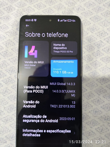 Celular Poco X3 128 Giga 6 Ram