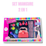 Kit Uñas Y Pulseras 2-1 Niñas Set Manicure Set Pulseras 