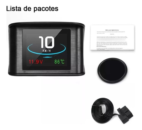 Computador De Bordo Digital Obd2 Scanner Automotivo P10