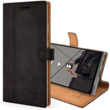 Funda Para Galaxy Note 20 Ultra, Negro/cuero/vintage