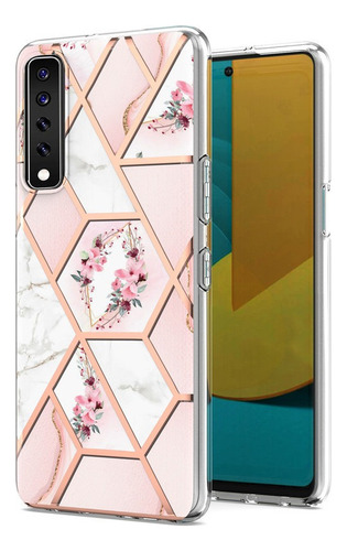 Funda De Diseño Floral Para LG Funda De Mármol Funda Slim