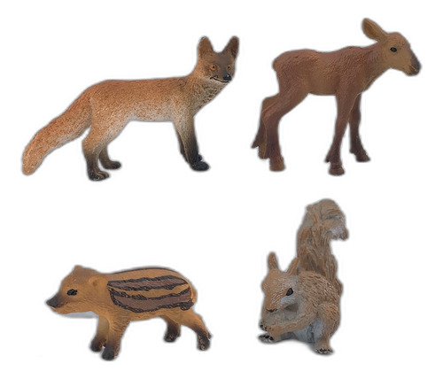 Playsets Animales De La Selva Set X4 - Varios Modelos