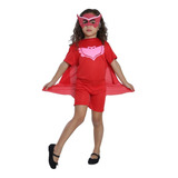 Roupa Infantil Fantasia Aniversário Pj Masks Menina Coruja