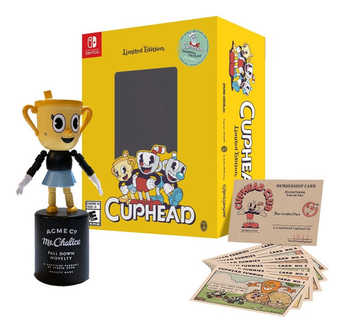 Cuphead Limited  Edition Nintendo Switch Incluye Figura