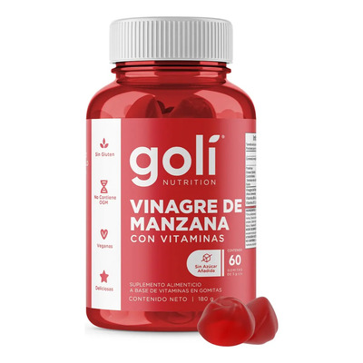 Goli Nutrition - Vinagre De Manzana 60 Gomitas - Vitaminas | Meses sin interés