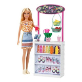 Muñeca Barbie Con Tienda De Zumos