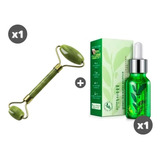 Rodillo De Jade Con Guasha + Serum De Té Verde