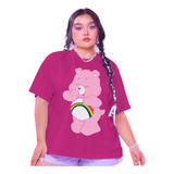 Camiseta Feminina Estampa Care Bears Plus Size Blogueirinha