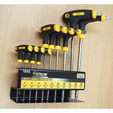 Hoteche Juego De 10 Llaves Torx Star Con Mango En T Y 2 Extr