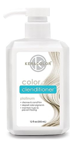 Tinte Para Cabello Keracolor Clenditioner Platinum, Semiperm