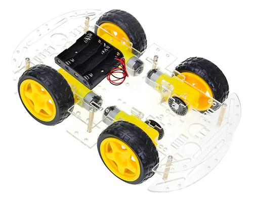 Chassi Duplo 4wd Robô - Kit Carro Robô 4wd Para Arduino