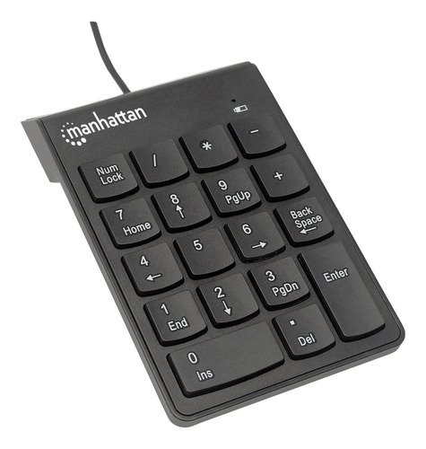 Teclado Numerico Manhattan Alambrico Usb Negro 176354