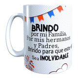 Pack 4 Tazas Personalizadas Foto Familiar, Fiestas Patrias