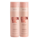 Kit Braé Shampoo E Condicionador Essential Reparação 2x250ml