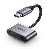 Hub Usb Audio Ugreen 2 Puertos Usb C 3.5mm Jack Hembra Usb C