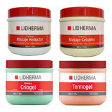 X4 Termogel + Criogel + Crema Celulitis +reductora Lidherma 