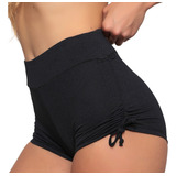 Shorts Sunkini Anarruga Regulagem Lateral Cintura Alta