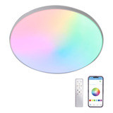 Luz De Techo Empotrada Rgb Con Control Remoto 37 Cm, 30w, Lu