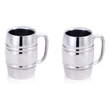 Doble Taza De Vino De Acero Inoxidable Taza De Café 500ml* 2