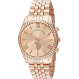 Reloj Mujer U.s. Pol Usc40060 Cuarzo Pulso Oro Rosa Just Wat