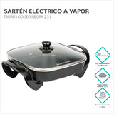 Sartén Eléctrica  A Vapor Taurus Odiseo Negra 2.5l