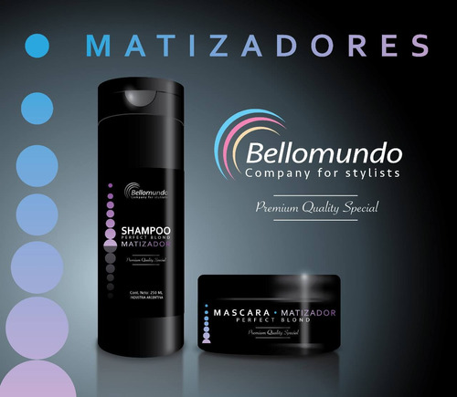 Combo Shampoo 250gr + Mascara Matizador 270gr Bellomundo