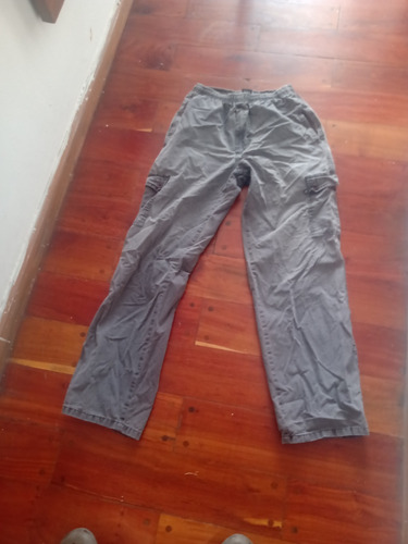 Pantalón Largo Cargo Gris Tm Jean