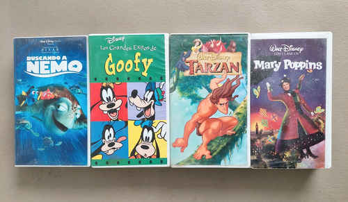 Pack 1 De Películas Clásicas De Walt Disney En Vhs 