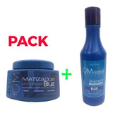 Pack Matizador + Shampoo Azul !neutraliza Pigmentos Naranjas