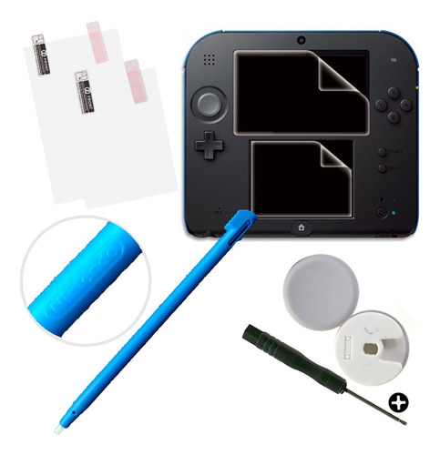 Kit Nintendo 2ds Old Analógico, Caneta Orig Película E Chave