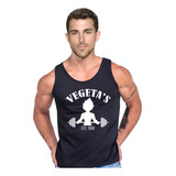 Polera Diseño Vegeta Gym Anime Manga Musculosa Tank 