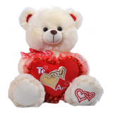 Peluche Oso Te Amo Rojo 30cm San Valentín, Día Madre, Amor